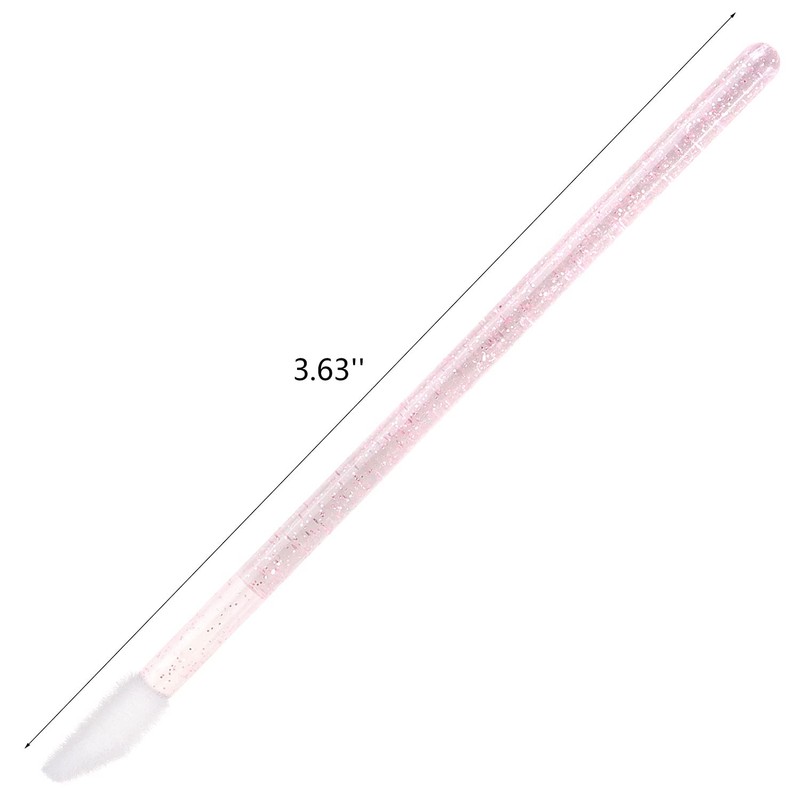 100 Disposable Lip Brushes, Lipstick Applicator, Lip Gloss Wands Pink