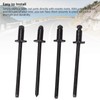 Sonew 4PCS Rosette Dash Pop Rivet, Aluminum Rosette Rivets High
