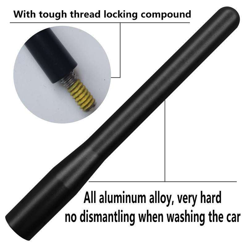 MINILAOMA 4 Inch Short Antenna for Dodge RAM 1500, 2500,