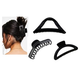 RHOSYN HAIR ACCESSORIES 4pcs Large Claw Clips For Thick Hair, Wide-open Large Hair Clips Nonslip Ponytail Holder Juda Bunn Shaper Hair Accessories For Women Girls