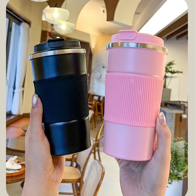Vacuum Insulation Cup 304 Stainless Steel Simple Portable Temperature Display