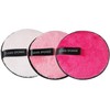 TRIXES Reusable Microfibre Make-Up Pads 3 Pack - Pink -