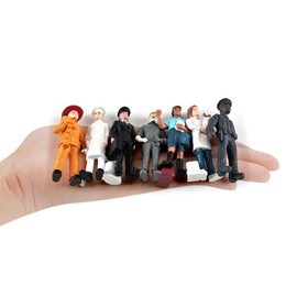 Toddmomy 1 Set Mini Figure Models，Mini Character Models Mini People Figurines Simulation People Scale Models for Miniature Scenes