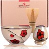 Goodwei Premium Matcha Tea Set - Ceremonial Bowl Chawan, Whisk