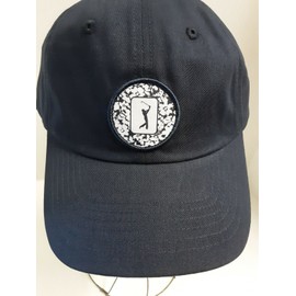 PGA Tour Course Essentials Hat/Ball Cap Navy Blue W/Moisture Wicking Headband