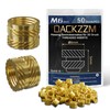 DACKZZM Threaded Insert, M6 Melting Nuts Made of Brass Insert