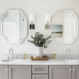 Brushed Nickel Bathroom Faucet 3 Hole, ARCORA 8 Inch Widespread Bathroom Faucet with Pop Up Drain, 2 Handles Bathroom Sink Faucet with cUPC Supply Lines Modern Faucet for Bathroom Sink