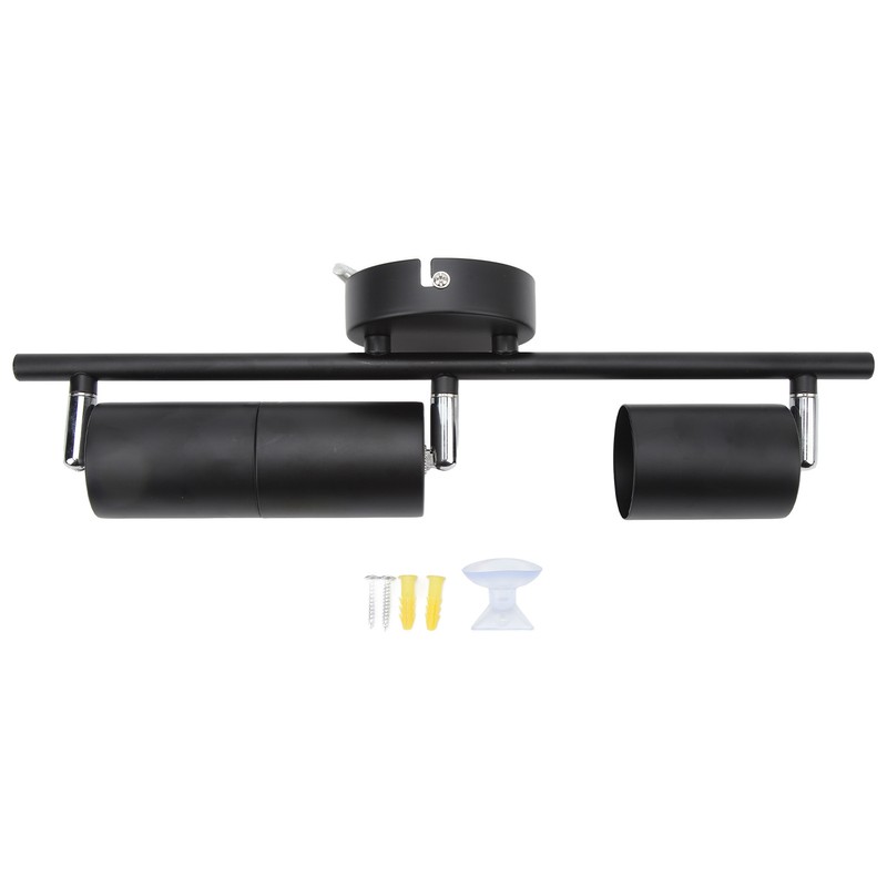 LED Track Light Kit 3 Heads 15.9in Arm 90 Degrees