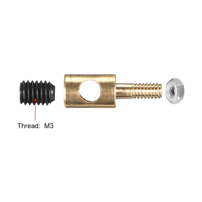 uxcell Linkage Stoppers Connecting Servo Arm,Push Rod for RC Airplane,D4x2.5mm