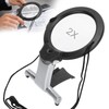 26X Dual LED Reading Magnifier Handheld Neck Wearing MultiFunction Table