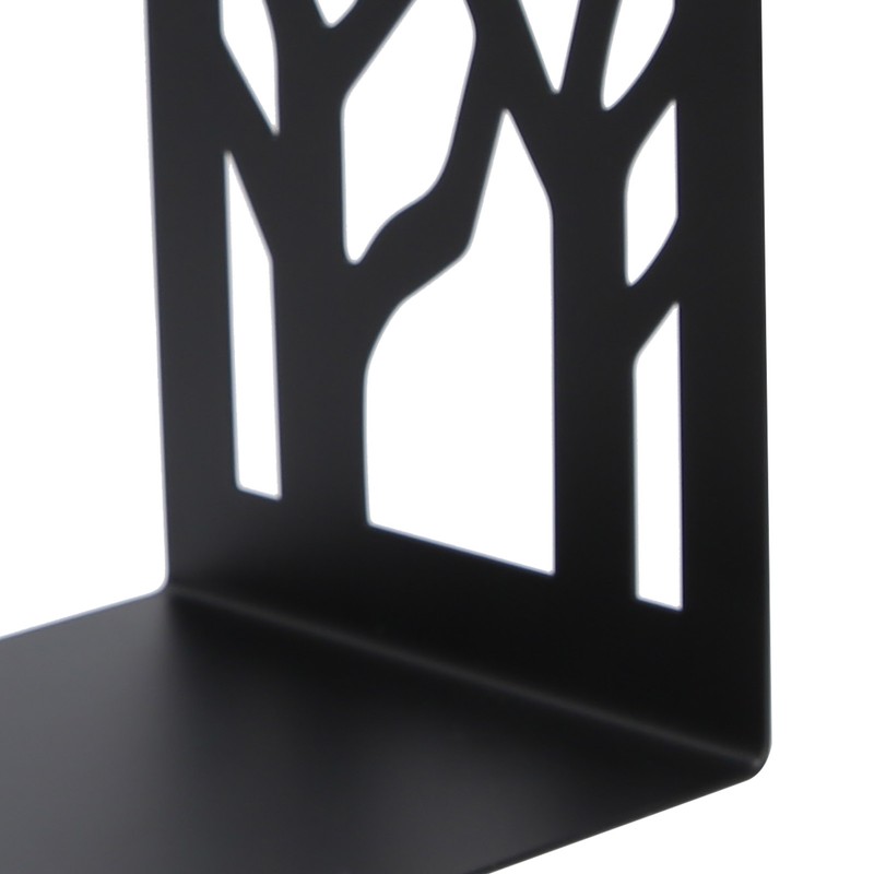 2pcs Metal Bookend Desktop Bookshelf Storage Book Documents Divider Craft