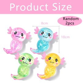 2 PCS Squishy Fidget Toys Fidgets Squishy Small Fidget Toys For Calming Anxiety And Improving Focus for Classrooms Or Desk Play for Boys Girls Party, Birthday Gift(Random Color)