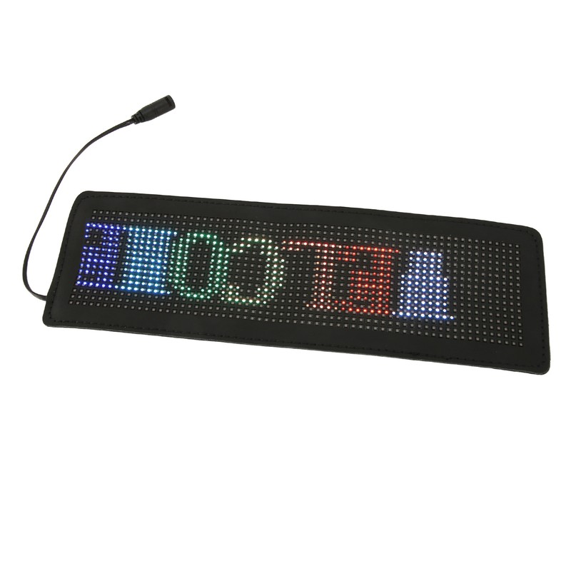 LED Car Sign App Programmable USB 5V Car Plug 12‑24V