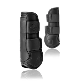 LeMieux Derby Projump Tendon Horse Boots in Black with Close Fitting Vented TPU Shell, Inner Lining & Cut Away Design - Medium