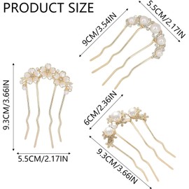 3 Piezas pasadores para cabello mujer