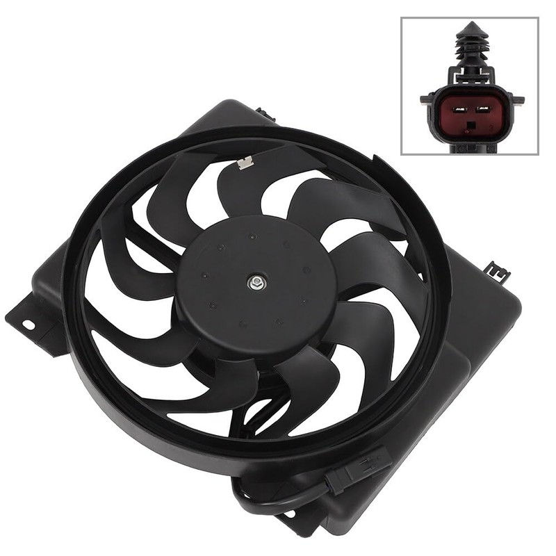 FINDAUTO Cooling Fan+Radiator Replacement Fits 1997-2001 for Jeep Cherokee