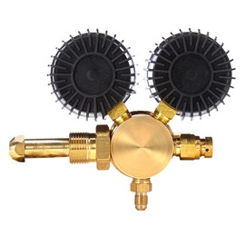 SPARC Premium Nitrogen Regulator For HVAC, Purge & More - 0-600PSI CGA 580 Inlet Inert Welding Gas Regulator - 1/4" SAE Flare Output LIFETIME USA Warranty