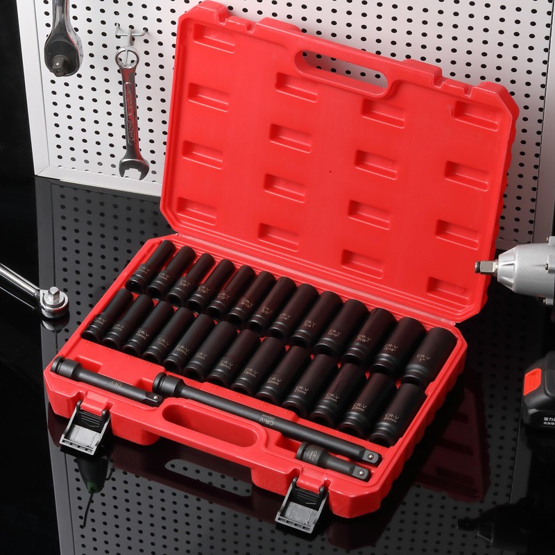Bates Choice 29 pc 1/2" Drive Deep Impact Socket Set,