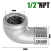 ISDVBUY 2 Pack 304 Stainless Steel Elbow, 90 Degree Pipe