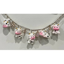 Cow Car Hanging Ornament, Cute Animal Rear View Mirror Hanger Decorations, Automotive Interior Gifts for Women