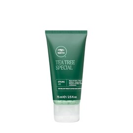 Tea Tree Styling Gel, Fijación Media, Acabado de Alto Brillo, Para Todo Tipo de Cabello, 75 ml