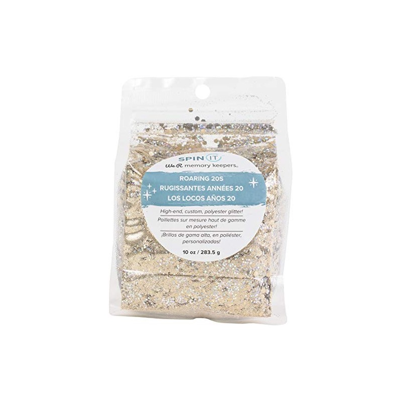 We R Spin It Glitter Mix, 10oz/283.5g - Chunky/Fine Gold