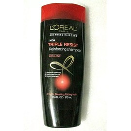 L'Oreal Advanced Haircare Triple Resist Reinforcing Shampoo, 12.6 Oz