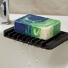 Self Draining Soap Dish for Shower, Silicone Soap Dish for