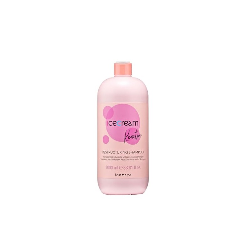 Inebrya Ice Cream Keratin Restructuring Shampoo Ristrutturante 1000 ml