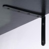 Sayayo Heavy Duty Shelf Brackets Black Shelf Bracket, Stainless Steel