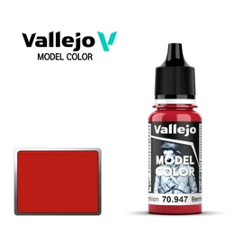 Vallejo New Model Color Dark Vermilion 70947 (038) Acrylic Paint 18ml Painting / 바예호 뉴모델컬러 Dark Vermilion 70947 (038) 아크릴도료 18ml 도색