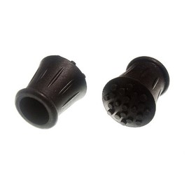 20 Von Gehstock Krücke Rahmen Ferrule Schwarz Gummierte 3/4 Zoll 19mm Id
