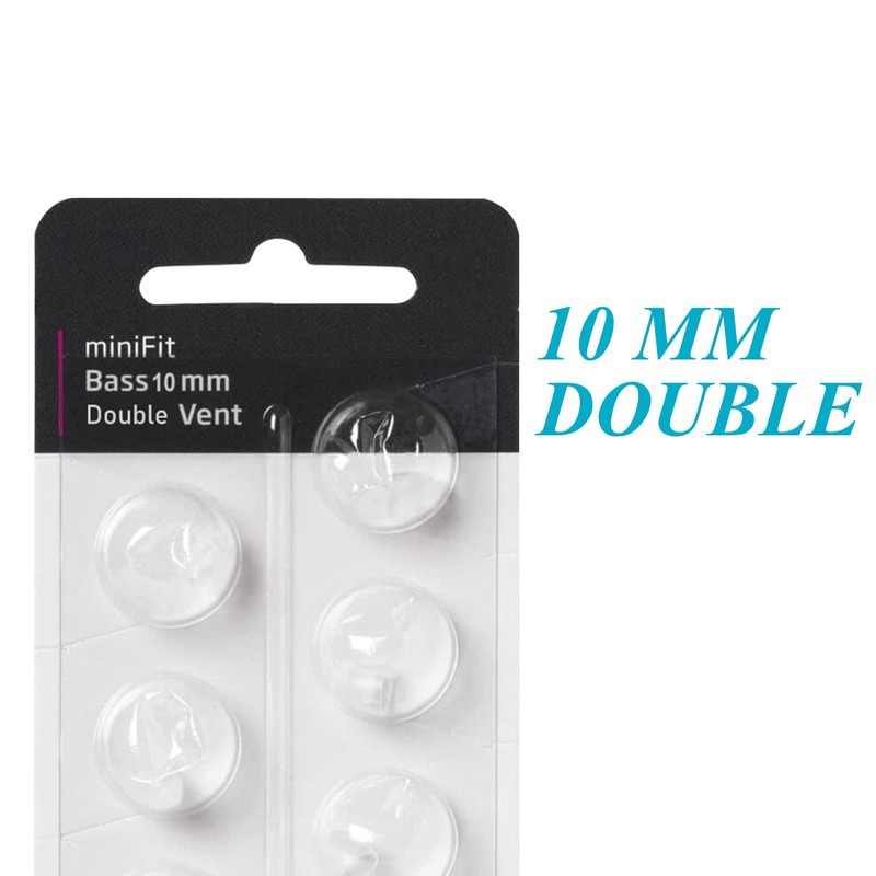 Hearing Aid Domes for Oticon MiniFit Double Vent Bass Domes: