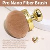 HAPPOW Large Self Tanning Brush, Gold Oval Body Makeup Tan