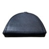 Lorenz Men's Goat Nappa Leather Horseshoe Shape Tray Purse with