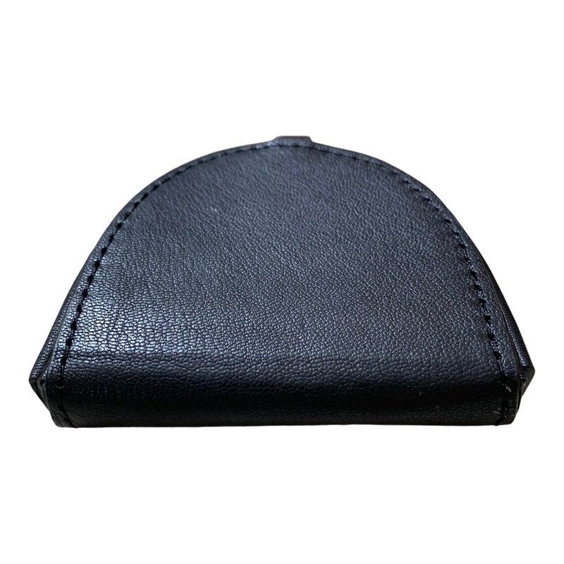 Lorenz Men's Goat Nappa Leather Horseshoe Shape Tray Purse with
