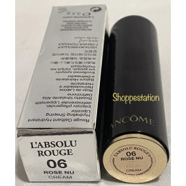 Lancome L'Absolu Rouge Lipstick Shade 06 ROSE NU Cream 3.4g / .12oz New In Box
