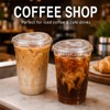 200 Pcs Clear Strawless Plastic Lids Fits for 12, 16,