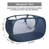 Durable Collapsible Laundry Baskets, Mesh Pop Up Laundry Hamper with