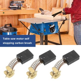 ECSiNG 2 Paar Kohlebürsten Motorkohlen 17x13x7mm Tischkreissägenmotor Automatik Stop Kohlebürsten Kompatibel mit HS 110 Tischkreissäge