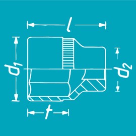HAZET 900-E10 Torx Spanner Insert Socket, E-Type