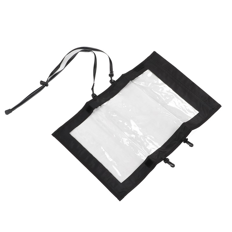 Transparent Hiking Map Pouch with 2 Additional Straps Waterproof TPU