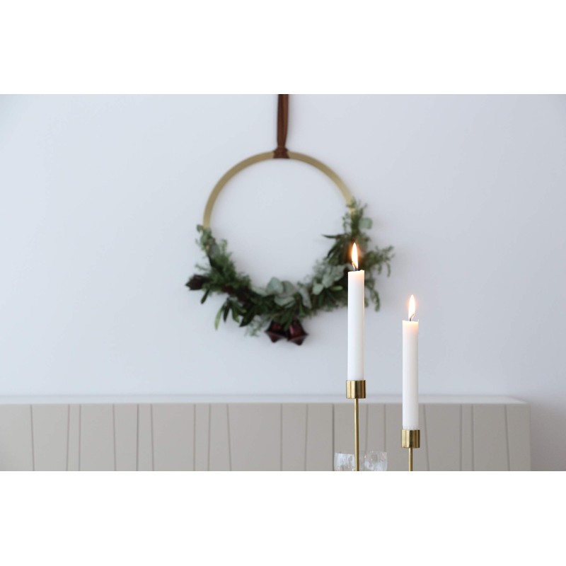 Cooee Design HI-029-02-BR Candlestick Metal in Brass Colour Dimensions: 8