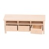 Miniature TV Cabinet Simulation Drawers Design Decorative Wooden Furniture Model