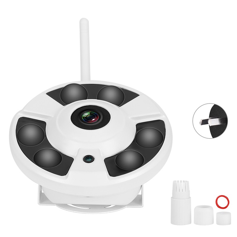 IP Fisheye Camera 360 Panoramic Surveillance IR Wifi 1080P 110‑240V