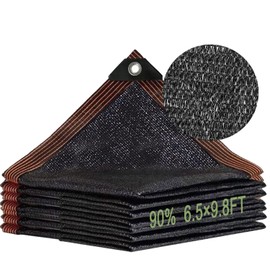 Shade Net 2 x 3 m, Sun Protection Net with Eyelets, Privacy Screen Fabric, 90% Shading Effect, Sun Protection Net Greenhouse, Shade Net Garden, Sun Protection Net, Black