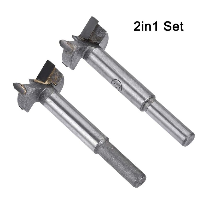 MACHSWON 2 PCS Forstner Drill Bits Tungsten Carbide Wood Hole