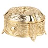 Metal Jewelry Box Innovative Light Luxury Shell Flower Round Trinket