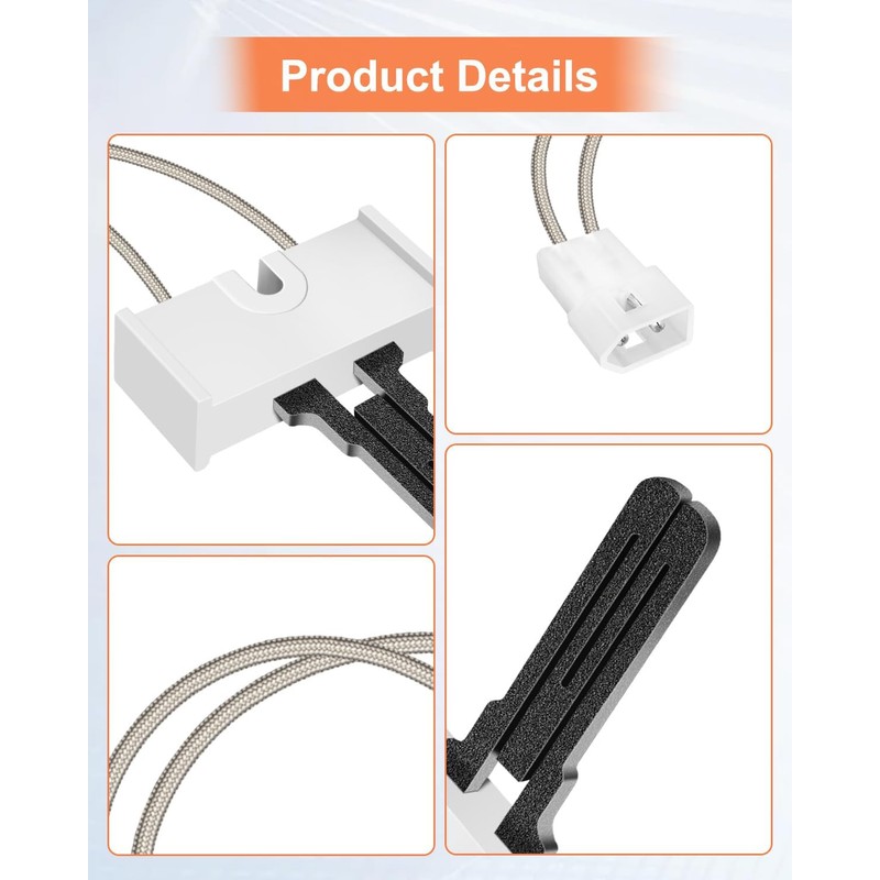 2 PCS LH33ZS004 Furnace Hot Surface Ignitor Compatible with Carrier