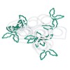 100 Pcs Shaped Paper Clips 2 Color Metal Material Light